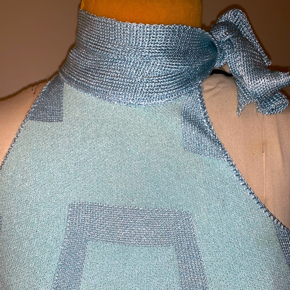 Turquoise summer sweater top